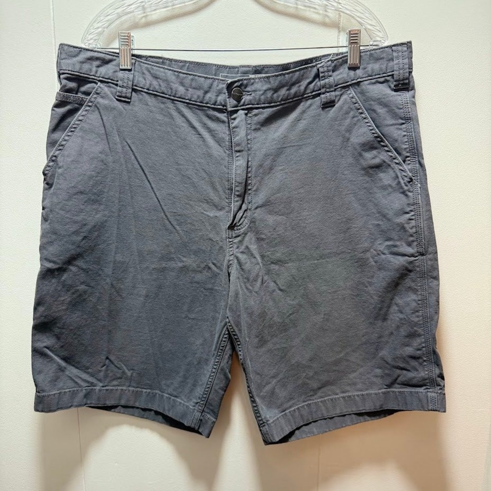 Carhartt Rugged Flex Relaxed Fit Canvas Work Shorts Grey Mens‎ Size 40